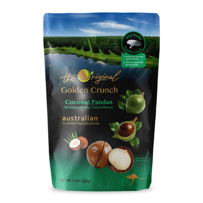 Coconut Pandan Golden Crunch Macadamias