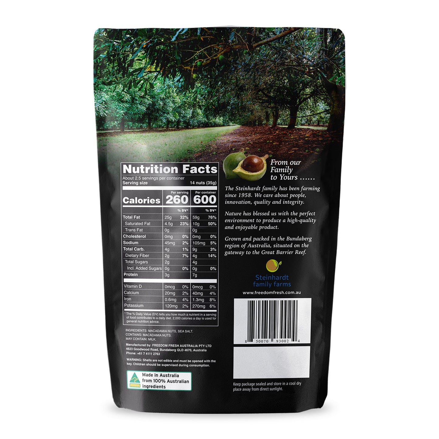 Roasted Salted Golden Crunch Macadamias